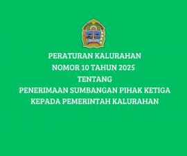 PERATURAN KALURAHAN PATUK NOMOR 10 TAHUN 2025